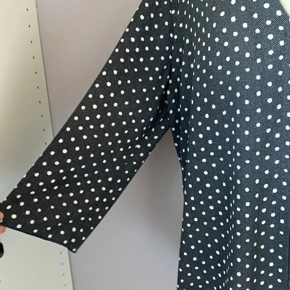 NYDJ sheer polka dot top size Large - Picture 2 of 11